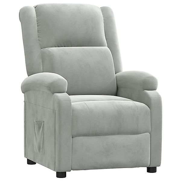 vidaXL Relaxsessel Hellgrau Samt 342399 günstig online kaufen