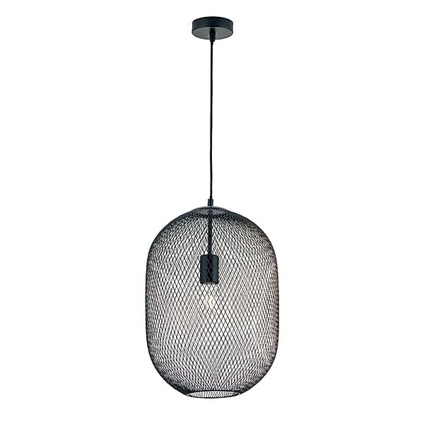 Orion Leuchten Hängeleuchte Georgina 30 cm x 42 cm Schwarz 1 x E27 günstig online kaufen