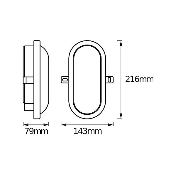 OSRAM LED-Außenwandlampe BULKHEAD, weiß 11 W Kunststoff IP54 günstig online kaufen