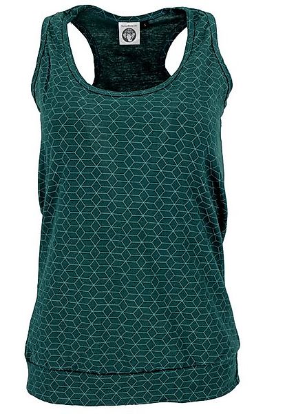 Guru-Shop T-Shirt Yoga Shirt Baumwolle, Tank Top - petrol Festival, Ethno S günstig online kaufen
