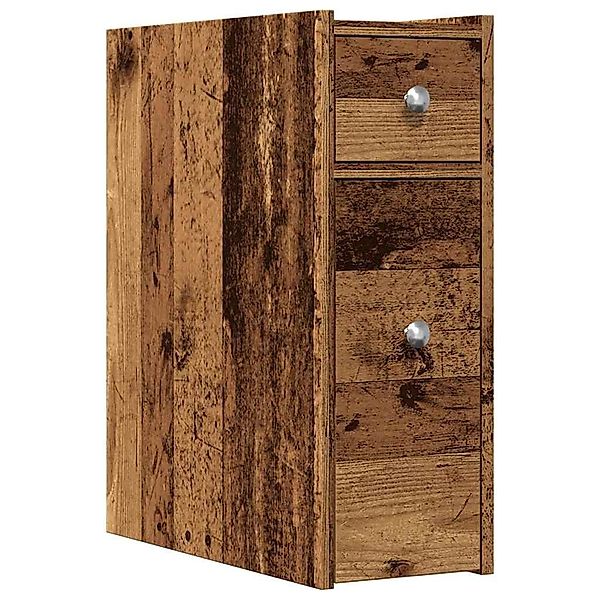 vidaXL Fächerschrank Badschrank Schmal mit Rollen günstig online kaufen
