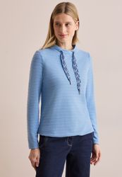 Cecil Langarmshirt mit Materialmix günstig online kaufen