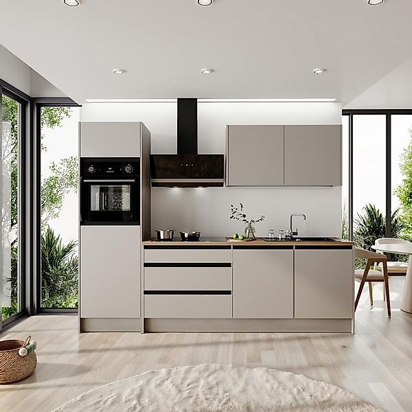 Küchenblock 273 cm inkl. Elektro-Set inkl. Granitspüle Troja von Bega Korpu günstig online kaufen