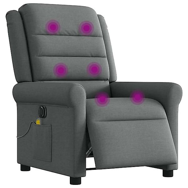 vidaXL Massagesessel Elektrisch Dunkelgrau Stoff 3303305 günstig online kaufen