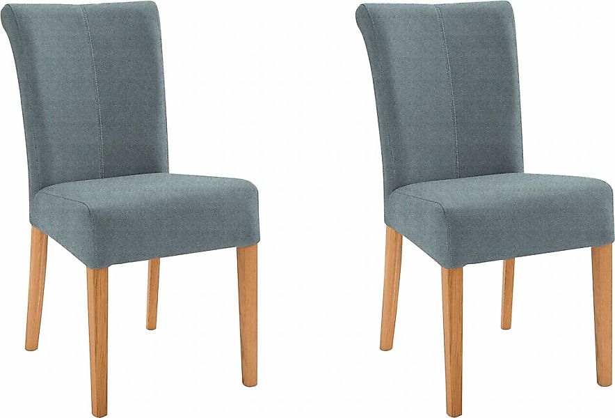 Home affaire 4-Fußstuhl "Barcelona" (Set) 2 Stk.Stuhlbeine aus Massivholz, günstig online kaufen