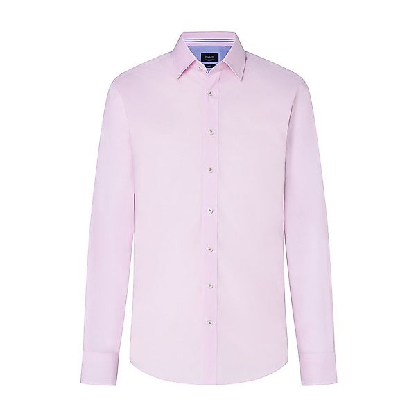 Hackett Mini Ging Eng Stripe Langarm Hemd M Pink / White günstig online kaufen
