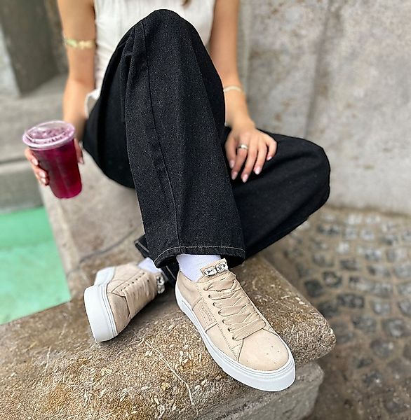 Softclox SNEAKER Low top Softnubuk beige Stiefelette günstig online kaufen