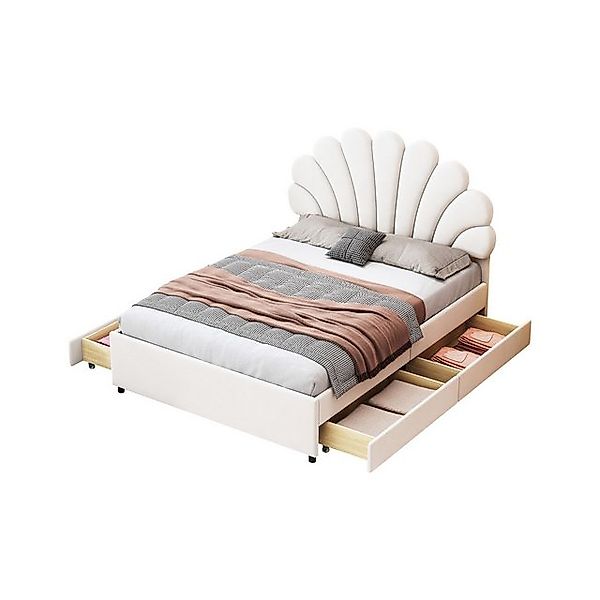 HAUSS SPOLE Polsterbett 140x200cm mit blütenförmigem günstig online kaufen