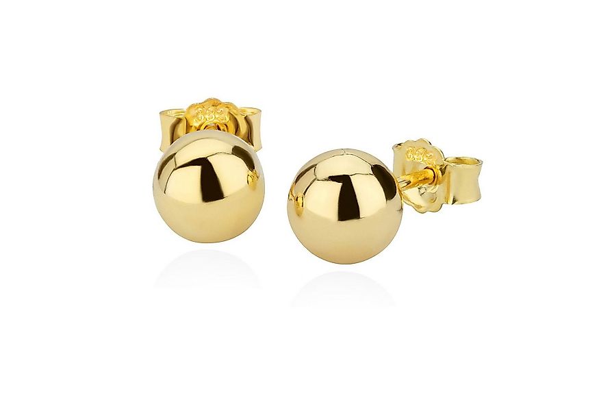 NKlaus Paar Ohrstecker Paar 7mm Kugel Ohrstecker 8 Karat 333 Gelbgold Damen günstig online kaufen