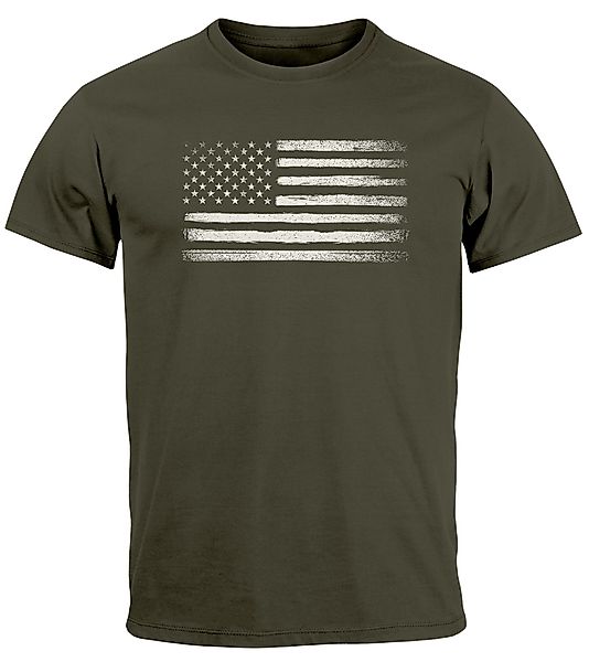 Neverless Print-Shirt Herren T-Shirt USA Flagge günstig online kaufen
