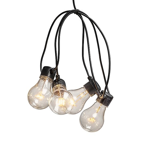 Konstsmide LED-Lichterkette Outdoor Biergarten 20 Glühbirnen Bernsteinfarbe günstig online kaufen