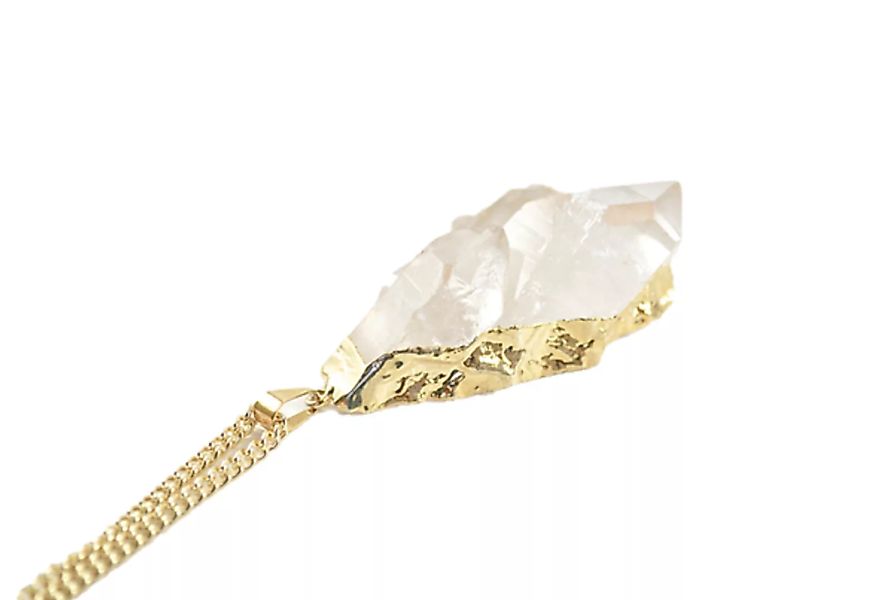 Mountain Rock - Bergkristall Halskette Silber Oder Gold günstig online kaufen