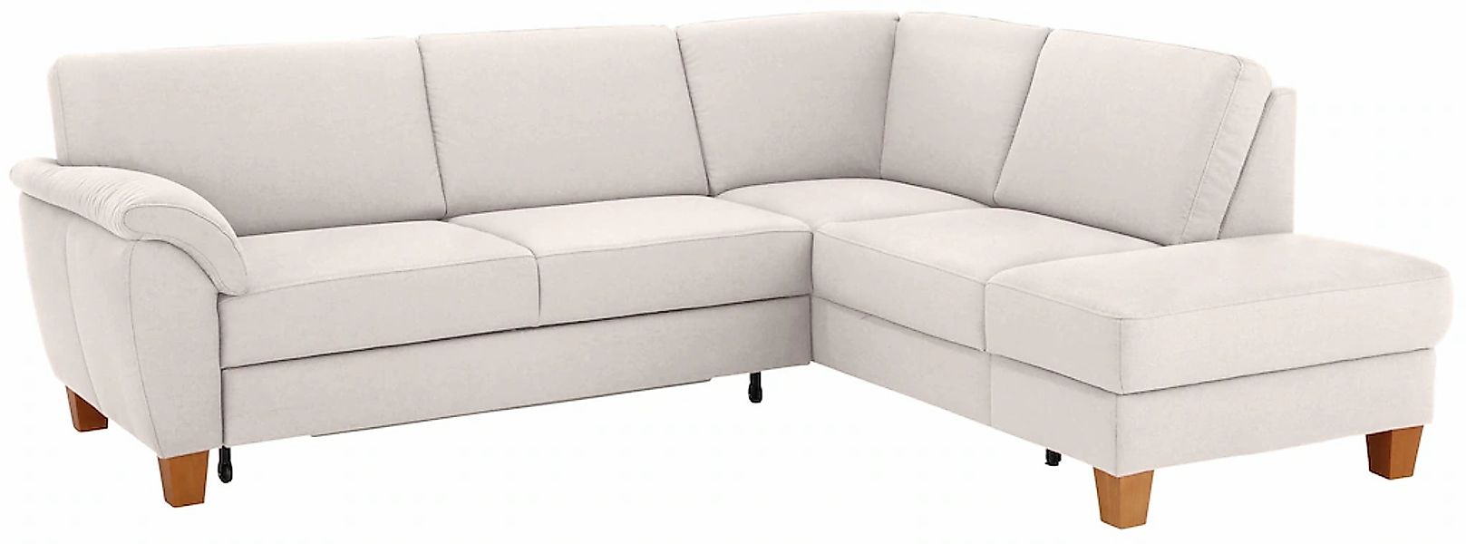 Home affaire Ecksofa "Alta L-Form", mit Federkern und Kontrastnaht, Füße Bu günstig online kaufen