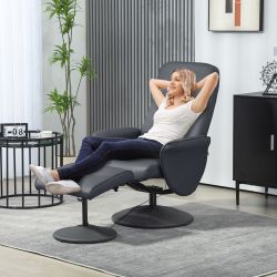 HOMCOM Massagesessel mit Fußhocker, Liegefunktion, 10 günstig online kaufen