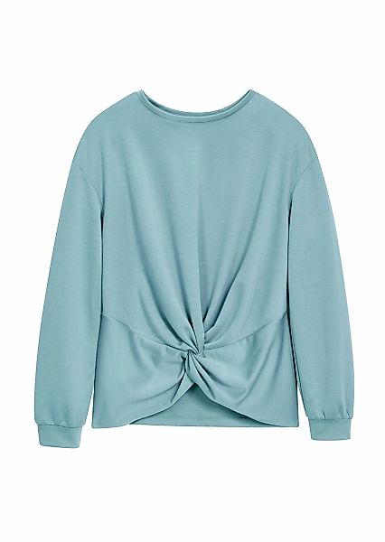 MADELEINE Langarmshirt "Sweatshirt Sweatshirt mit Knoten-Drapierung" günstig online kaufen