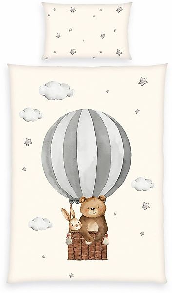 Baby Best Babybettwäsche "babybest Ballonfahrt" 2 Stk. Wendebettwäsche günstig online kaufen