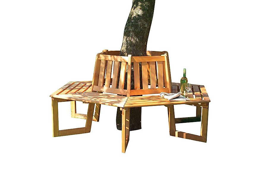 promadino Baumbank, Kiefernholz, in honigbraun, in 2 Varianten günstig online kaufen