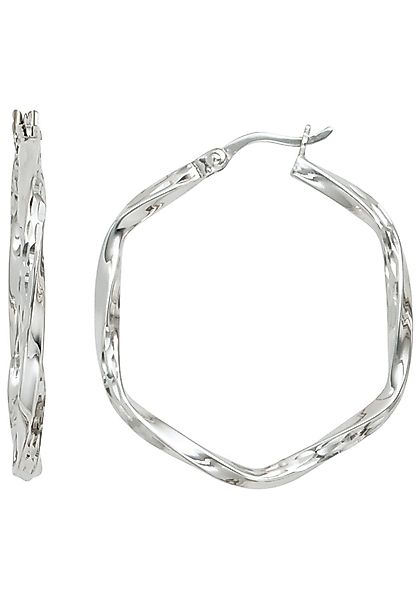 JOBO Paar Creolen, eckig 925 Silber günstig online kaufen
