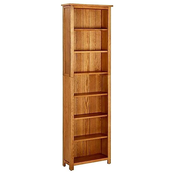 vidaXL Bücherregal 7 Fächer 60x22x200 cm Massivholz Eiche 331743 günstig online kaufen