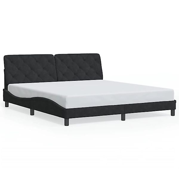 vidaXL Bettgestell ohne Matratze Schwarz 180x200 cm Samt 3207937 günstig online kaufen