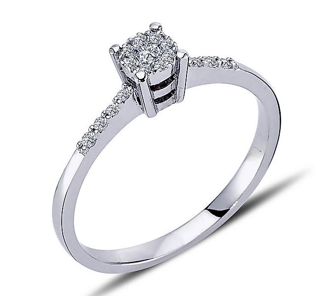 EinStein Diamant Diamantring Diamant Solitär Ring 0,30 Carat Effekt Antrags günstig online kaufen