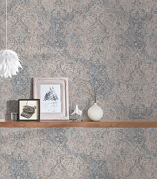 Bricoflor Ornament Tapete Nostalgisch Vintage Vliestapete im Shabby Chic fü günstig online kaufen