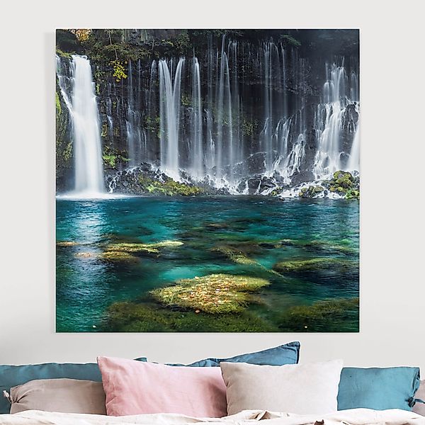 Leinwandbild Shiraito Wasserfall günstig online kaufen