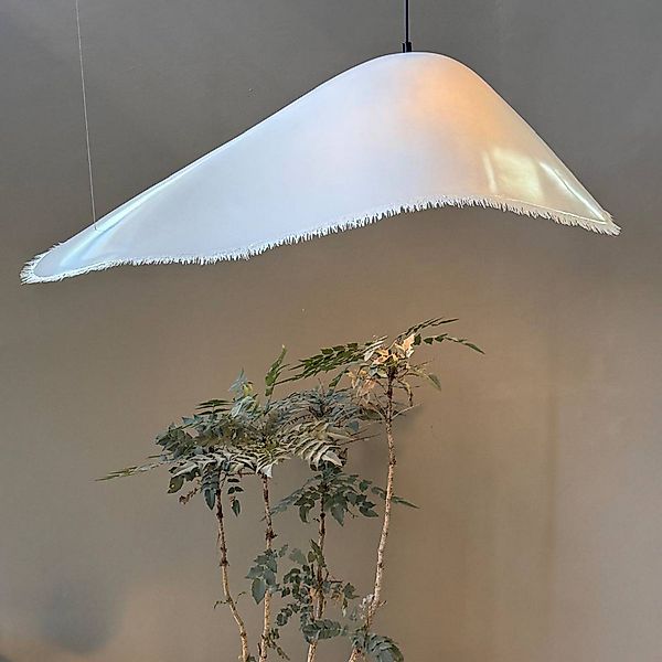 Karman Hängeleuchte Moby Dick, Länge 150 cm, Fiberglas, weiß günstig online kaufen