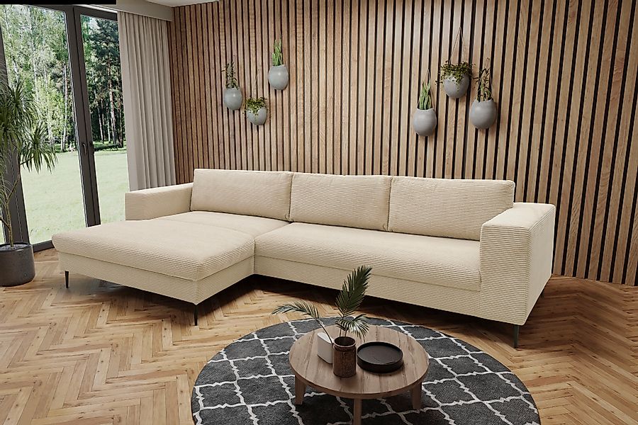 DOMO collection Ecksofa »Modica, zeitlos und elegant, L-Form«, moderne Opti günstig online kaufen