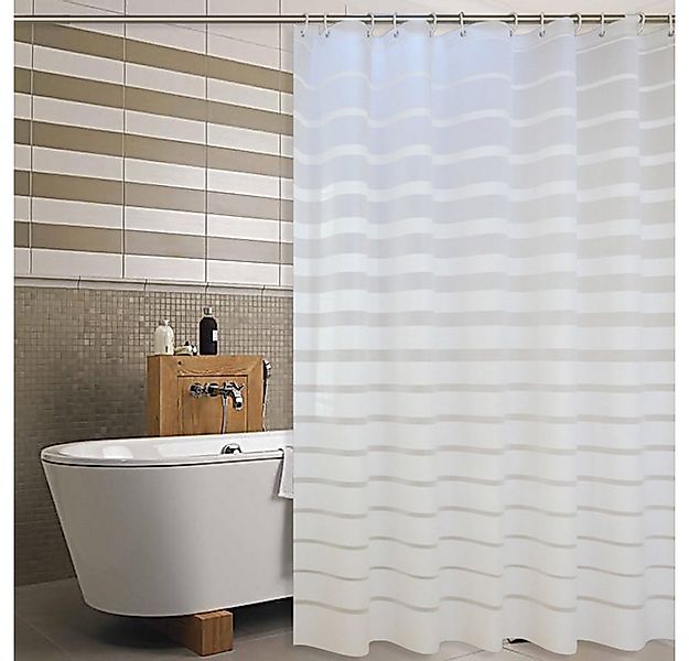 Coonoor Duschvorhang Peva Wasserdicht Gestreift Anti Schimmel Bad Vorhang W günstig online kaufen