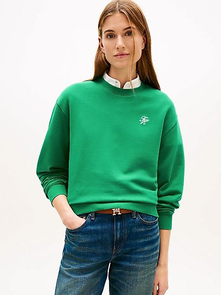 Tommy Hilfiger Sweatshirt "TH SCRIPT REG SWEATSHIRT", mit kleinem Logo-Stic günstig online kaufen