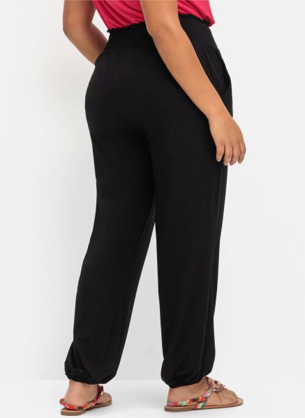 Sheego Jerseyhose Jerseyhose Innenbeinlänge ca. 79 günstig online kaufen