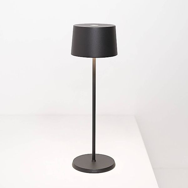 Zafferano Olivia Akku-Tischlampe IP65 dunkelgrau günstig online kaufen