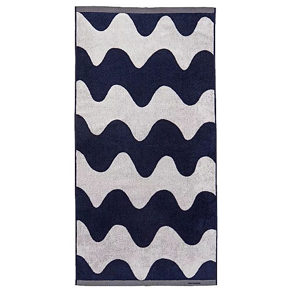 Lokki Handtuch dunkelblau-weiß 70 x 140cm günstig online kaufen