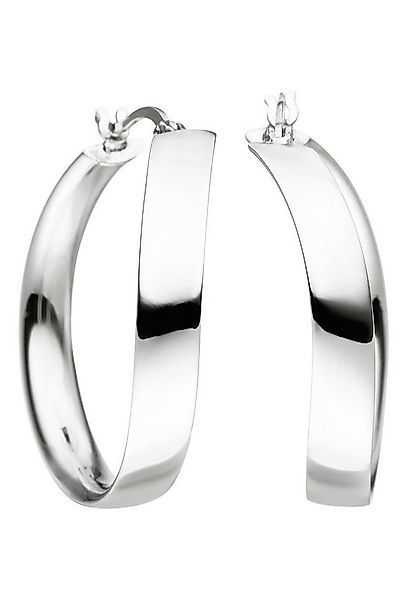 JOBO Paar Creolen Ohrringe geschwungen, 925 Silber günstig online kaufen