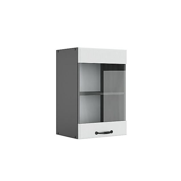 Vicco Küchenglasschrank R-Line Glashängeschrank Weiß Landhaus/Anthrazit 40 günstig online kaufen