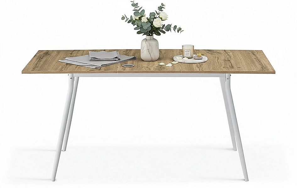 B&D home Esstisch LIO, Metallgestell schwarz oder weiß, ausziehbar, 4-6 Per günstig online kaufen