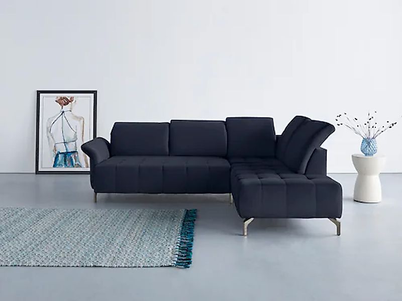 Home affaire Ecksofa »Fresh L-Form« Federkern, wahlweise Kopfteilverstellun günstig online kaufen