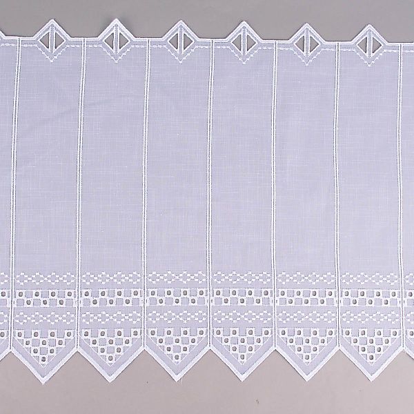 SCHÖNER LEBEN. Meterware Stickerei-Panneaux Bistrogardine transparent günstig online kaufen