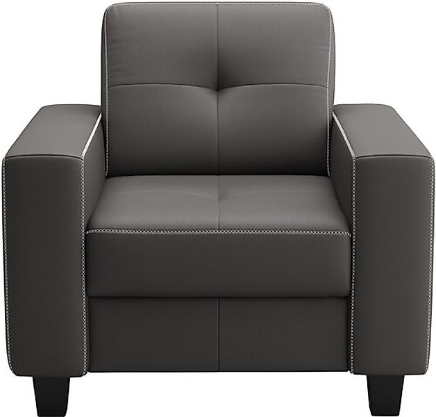 PLACES OF STYLE Sessel »Varese« Kreuznaht in beige günstig online kaufen