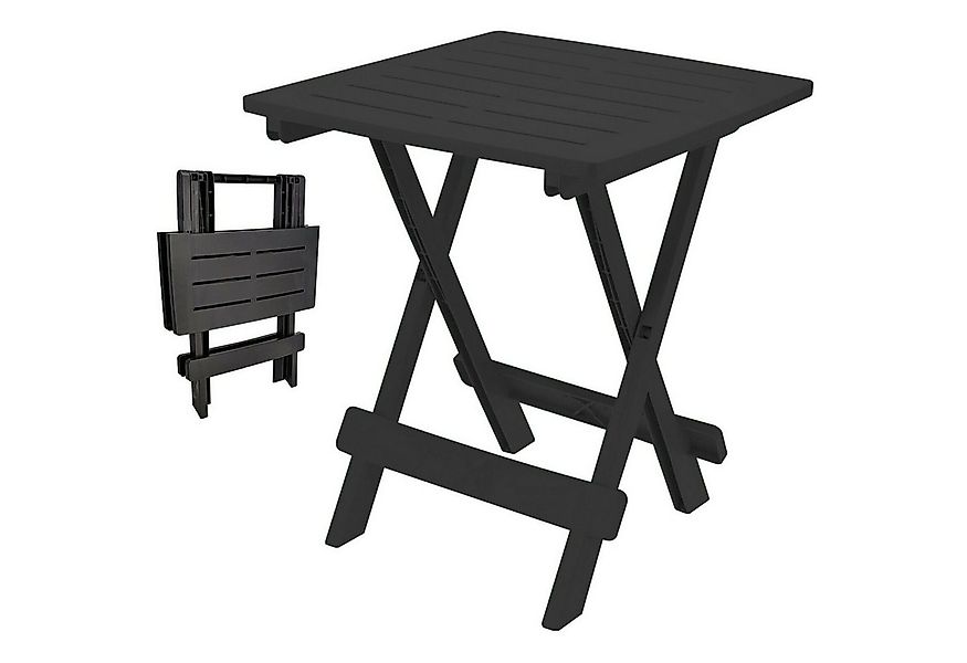 Progarden Beistelltisch Campingtisch Kunststoff Klapptisch Klein 50x45x43cm günstig online kaufen