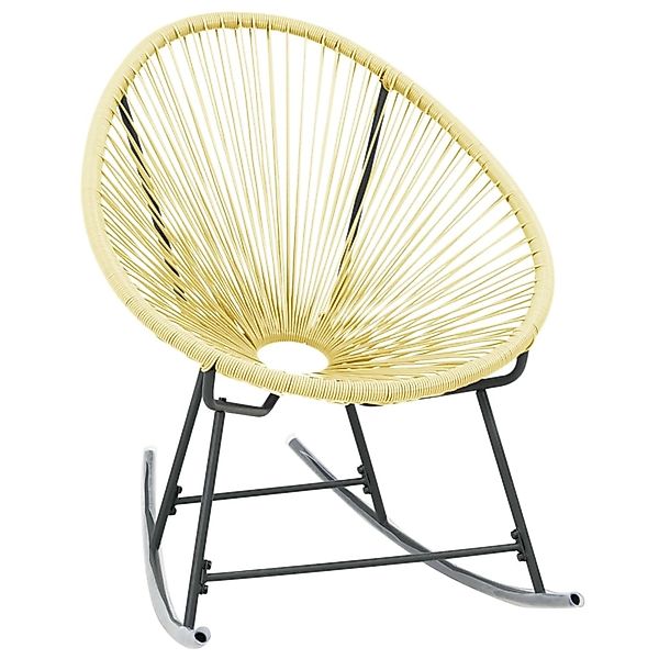 vidaXL Gartenstuhl Acapulco-Gartenstuhl Poly Rattan Beige günstig online kaufen