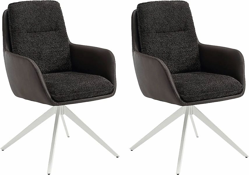 Home affaire Esszimmerstuhl "Barcelona" (Set) 2 Stk. Boucle verschiedene Ge günstig online kaufen