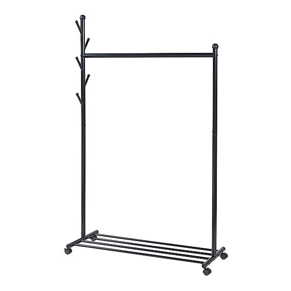 en.casa Garderobenständer, »Snåsa« 170x105x43 cm Schwarz günstig online kaufen
