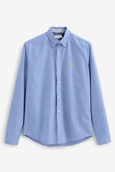 Next Langarmhemd Langärmeliges Oxfordhemd mit Hirsch (1-tlg) günstig online kaufen
