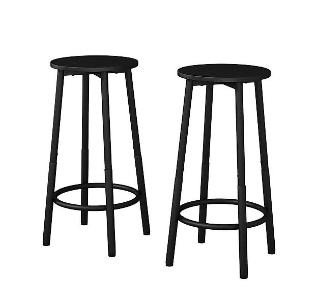 Vicco Barhocker Edmonton, Schwarz, 31.5 x 64 cm 2 Teile (2er Set), mit Bein günstig online kaufen