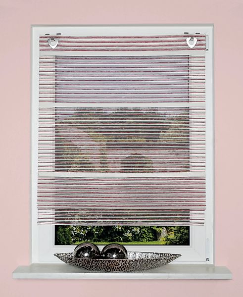 HOME WOHNIDEEN Raffrollo "JÖRG" mit Ösen ohne Bohren freihängend Magnetroll günstig online kaufen