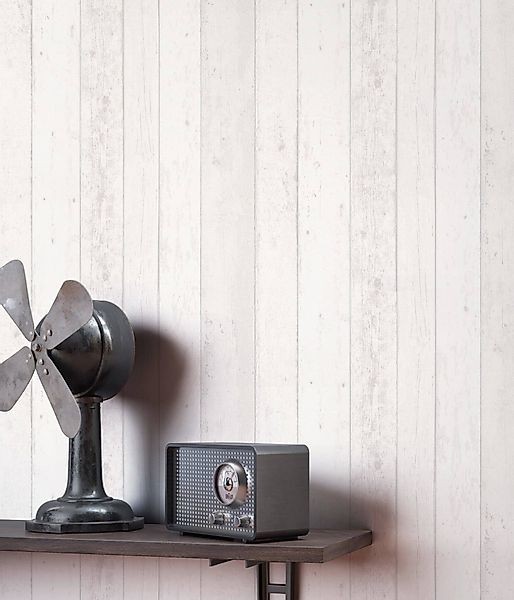 Newroom Vliestapete, Grau Tapete Landhaus Holz günstig online kaufen