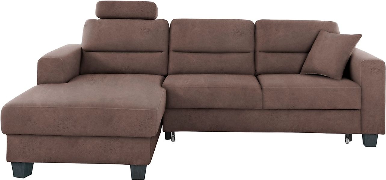 TRENDMANUFAKTUR Ecksofa "Chamber, zeitlos und modern, bequem mit hohem Sitz günstig online kaufen