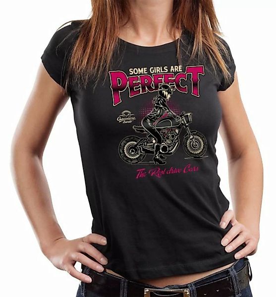 GASOLINE BANDIT® T-Shirt Damen Lady Biker-Shirt: Some Girls are Perfect günstig online kaufen
